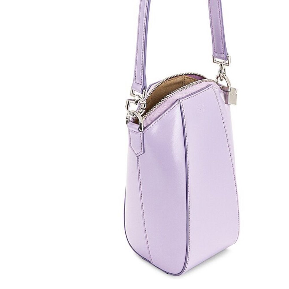 Auth Givenchy Lilac Purple Polished Leather Mini Vertical Antigona Satchel Ex++ - Picture 7 of 13